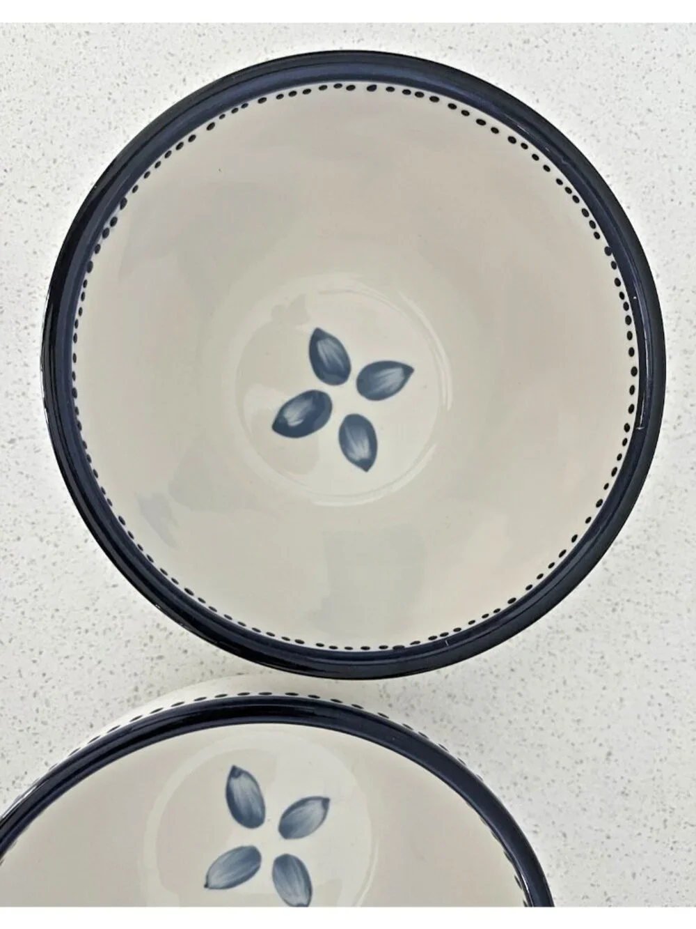 Pottery Barn set of 2 Tiburon Soup Cereal Rice Bowls Cottagecore Farmhouse